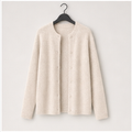 Women's Oversized Button Down Long Sleeve Cardigans Spring Outfits Travel Holiday Clothes - front view